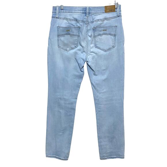 RSQ Slim Straight Whiskered Jeans Mens 31x30 Stretch Normcore Capsule Casual Y2K - Picture 2 of 10